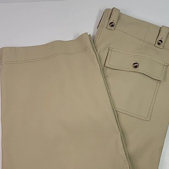 CHICO'S NWT CANVAS WIDE LEG PANTS SZ 2 / 12 - Picture 14 of 14